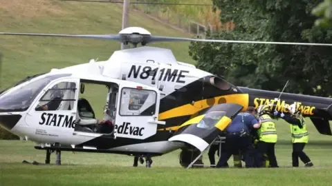 A group of police injured by gunfire in Pennsylvania, with three in serious state