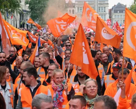 France-Wide Walkout Demonstrations Draws Vast Numbers Taking to the Streets Throughout France